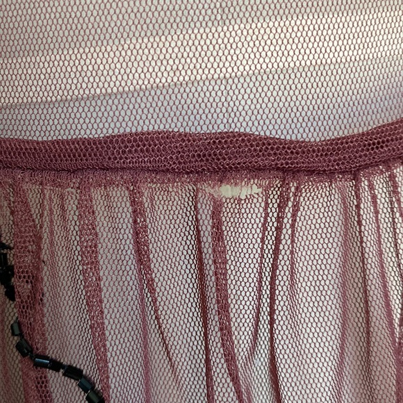 Free People - Beaded Slip Dress - Wine - M - Picture 14 of 14